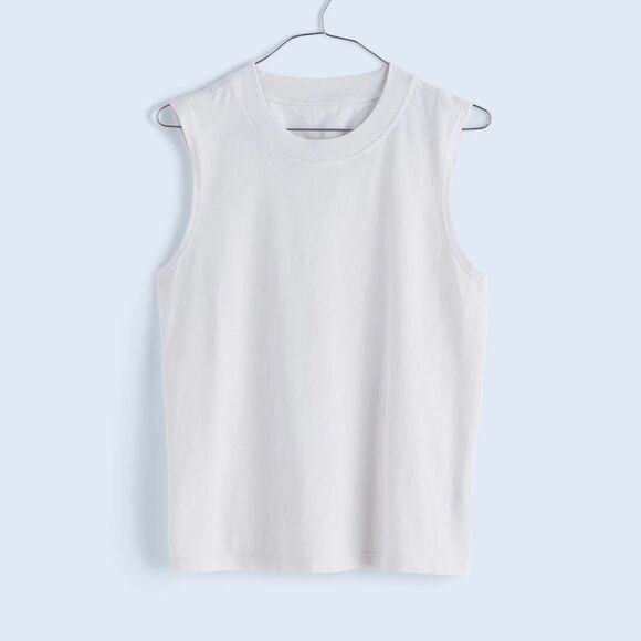 NWT Madewell Premium Standard 03. The Muscle Tank White XXS - Picture 1 of 7